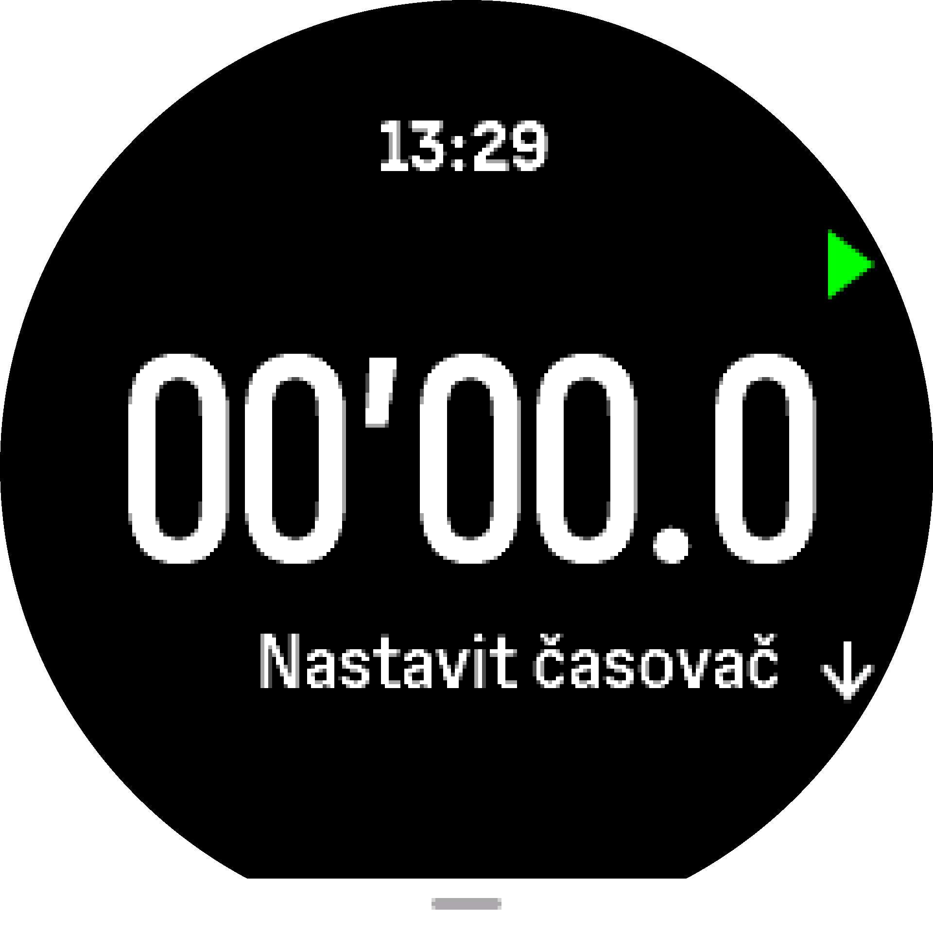 Widget měřiče času