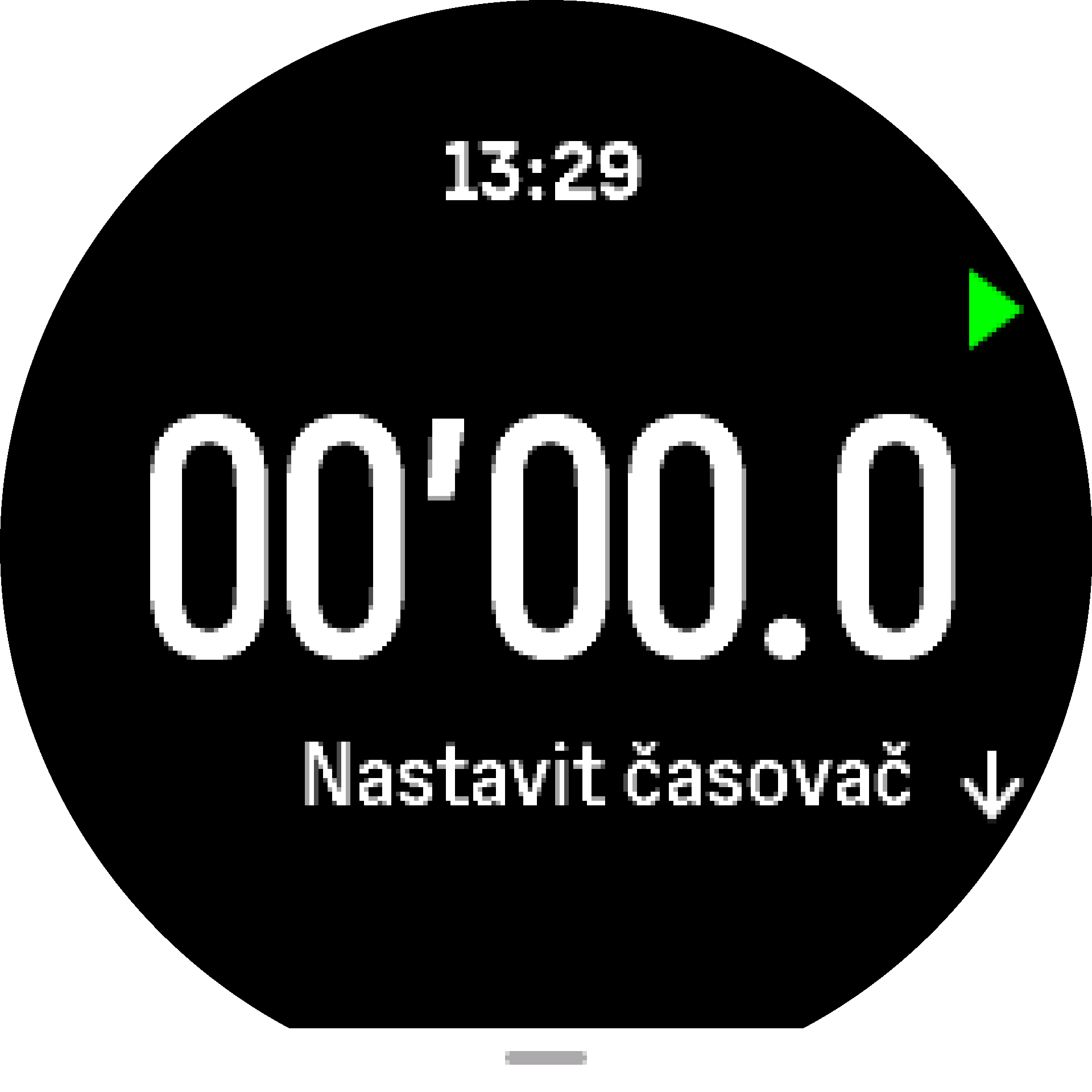 Widget měřiče času