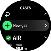 añadir nuevo gas