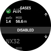 gases desactivados