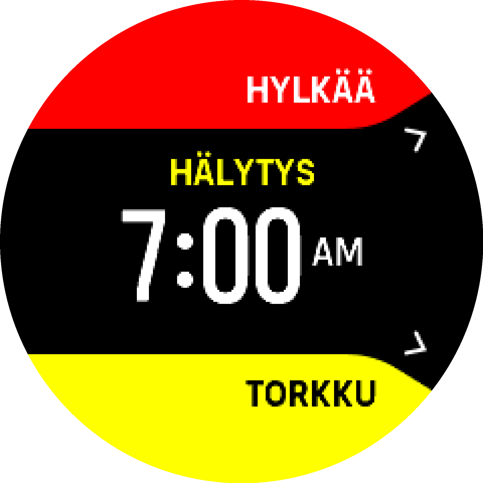 Herätyksen kuittaus torkku S9PP