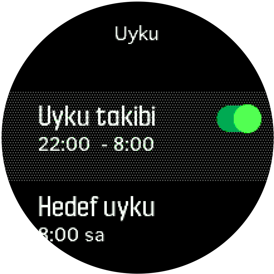sleeptracking setting Trainer